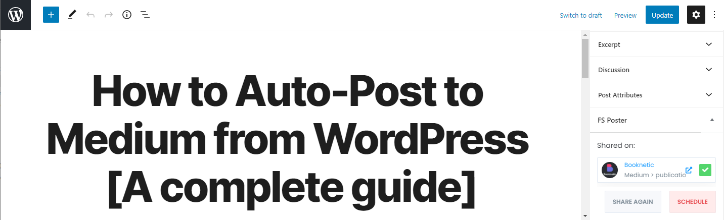 How to send a WordPress post to Medium as a story automatically